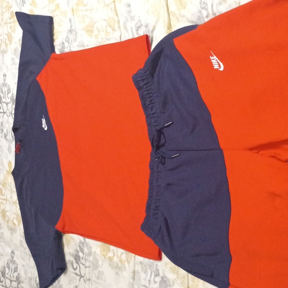 Nike Red and Navy Sportswear Set